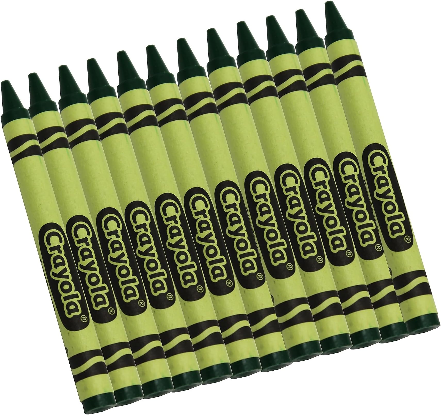Crayola Crayons in Green, Bulk Crayons, 12 Count