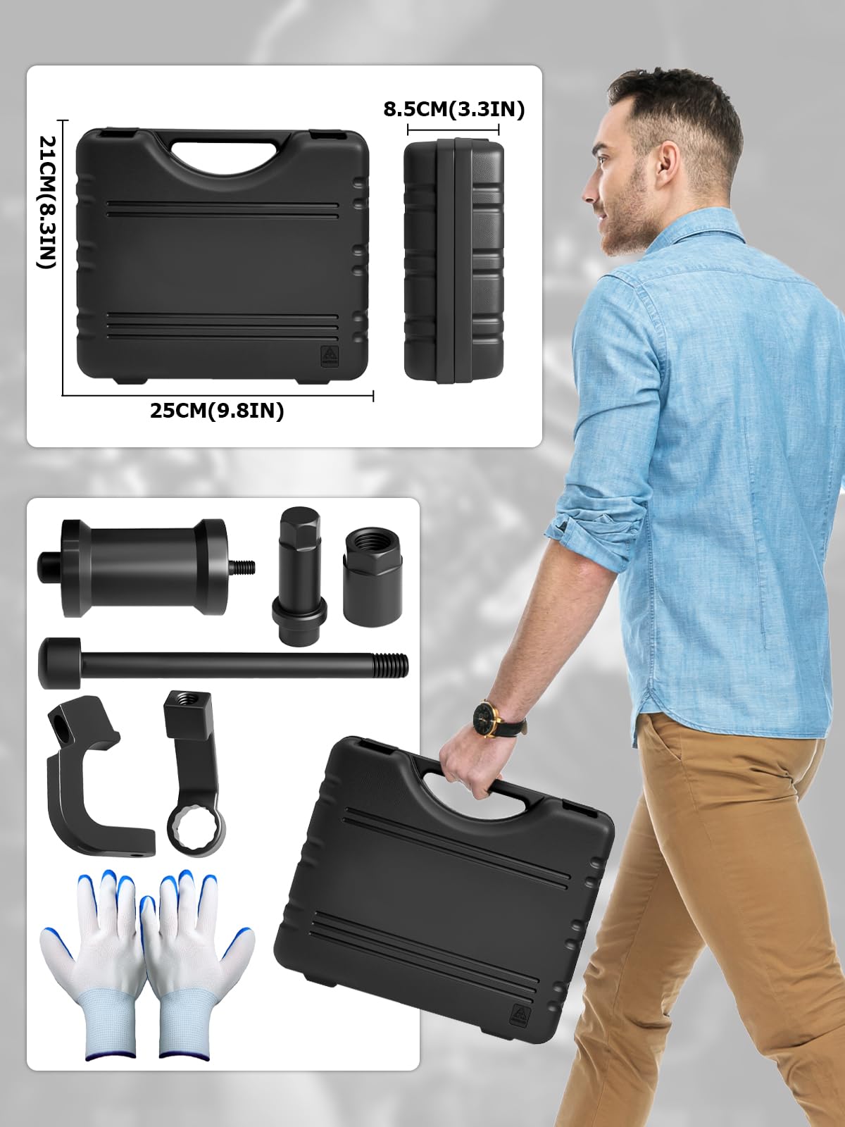 Extractor de inyectores diésel compatible con VW Diesel para motor VAG 1.2, 1.6, 2.0 TDi, T10402, T10415