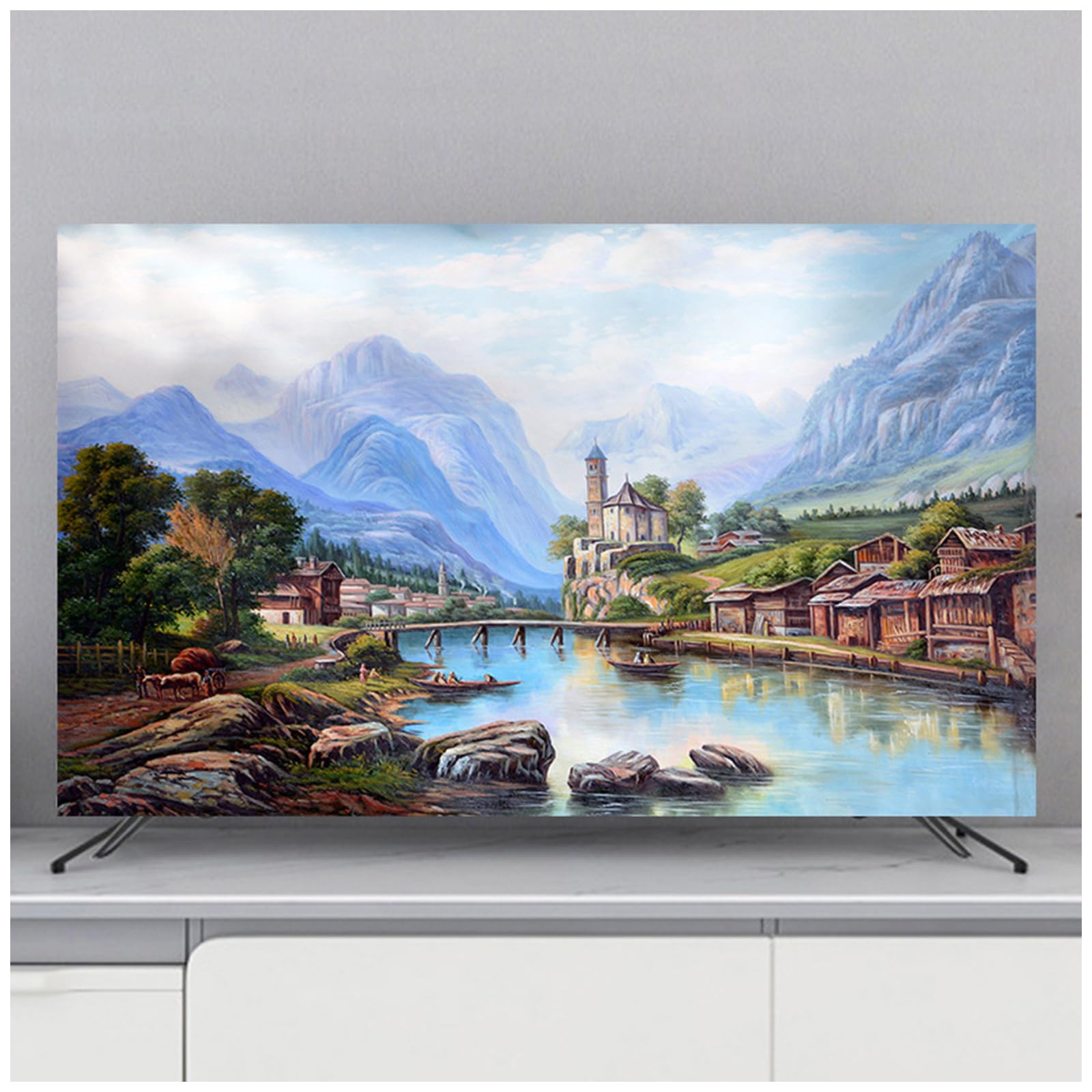 Protection d'écran d'intérieur TV de 32 à 80 pouces en tissu lavable