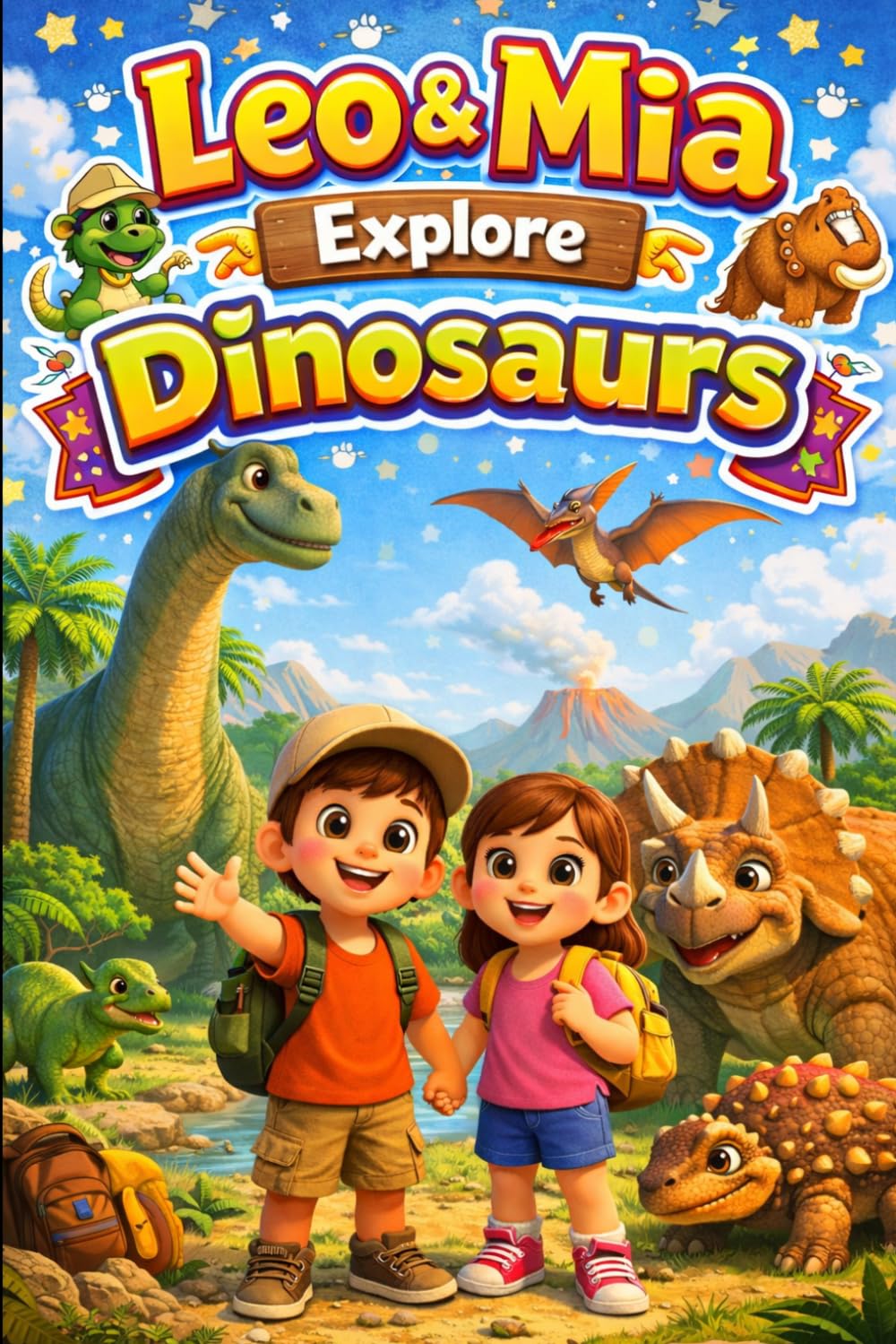 Leo & Mia Explore Dinosaurs: T-Rex, Fossils, and the Prehistoric World | Fun Dinosaur Adventure for Kids | Easy English Story for Young Readers and ESL Beginners (Leo & Mia Explore the World)
