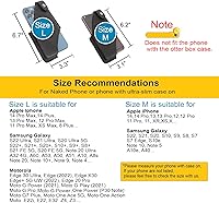 Vista 5 de Gentlestache Funda de cuero para teléfono celular con clip para cinturón, bolsa de cuero para iPhone Samsung Motorola, funda para cinturón