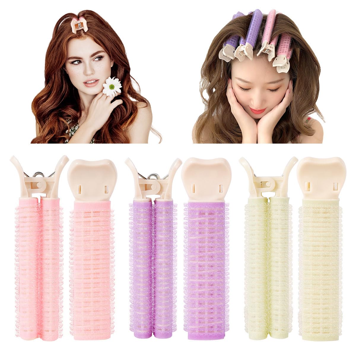 CWJCYTNSN 6PCS Volumizing Hair Clips, Volumizing Roller