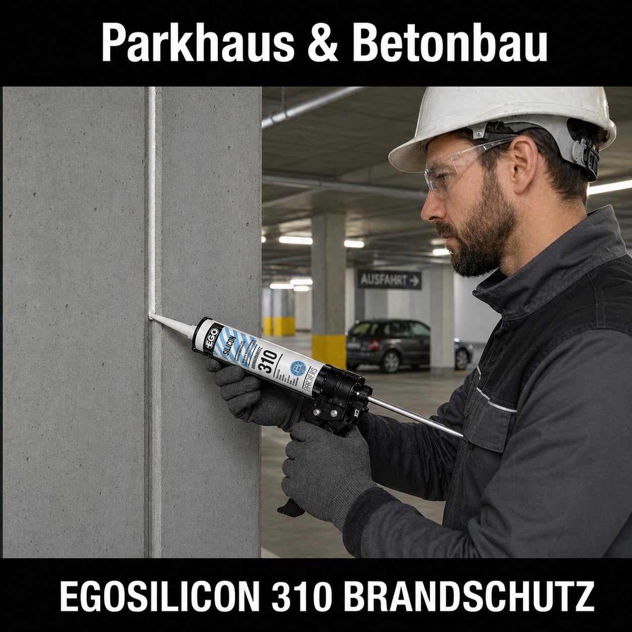 EGOSILICON 310 B1 Brandschutz-Silikon – 20x 310 ml Kartuschen – ideal für feuerhemmende Verglasungen & Fugen mit hohen Brandschutzanforderungen weiss