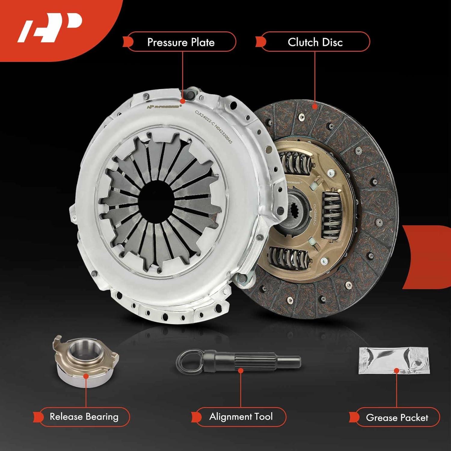 A-Premium Transmission Clutch Kit Set Compatible with Hyundai Accent 2012-2017, Veloster 2012-2017 & Kia Rio 2012-2018, 1.6L