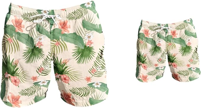 Father Son Matching Swim Trunks 