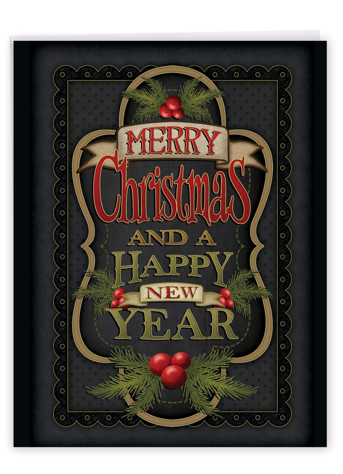 The Best Card Company MP-words Christmas BCC 1 Jumbo Christmas & Enve. (J3297GXSG)