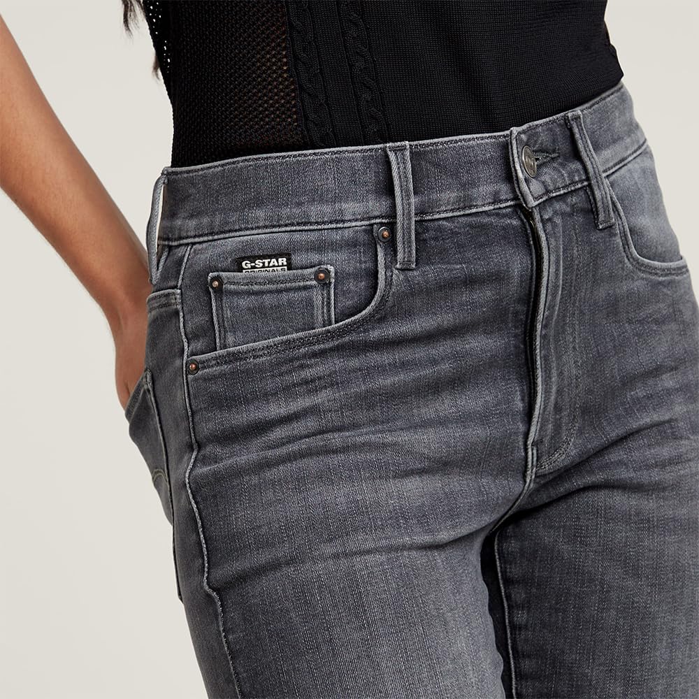 G-STAR Raw Women's 3301 Skinny Fit Denim Jeans,Faded Black Magnet,28W x 28L