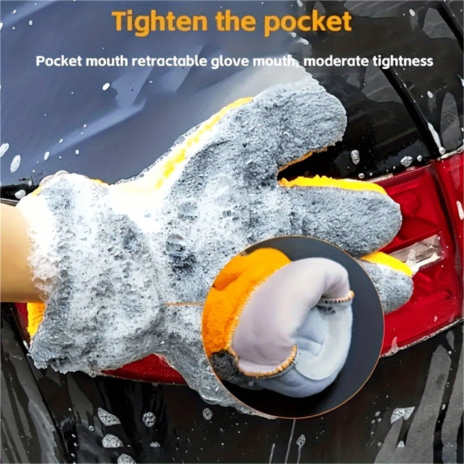Guante Lavado Coche 10 Toallas de Microfibra for pulir y Lavar, Guantes Lana Coral for Lavado Coches, Accesorios Limpieza