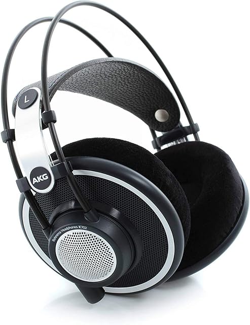 AKG K702 Open-Back Over-Ear Premium Studio Headphones, Reference Grade Sound, Airy and Spacious Soundstage, Precision Crafted