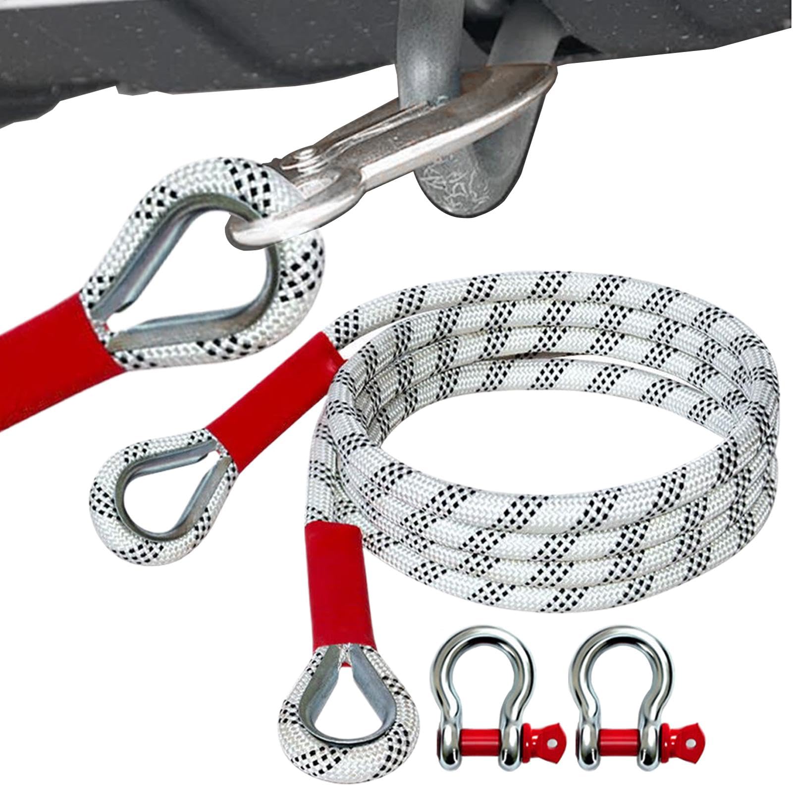 Corde de tow rope pour sangle de récupération pour camions et véhicules 4x4 - 8