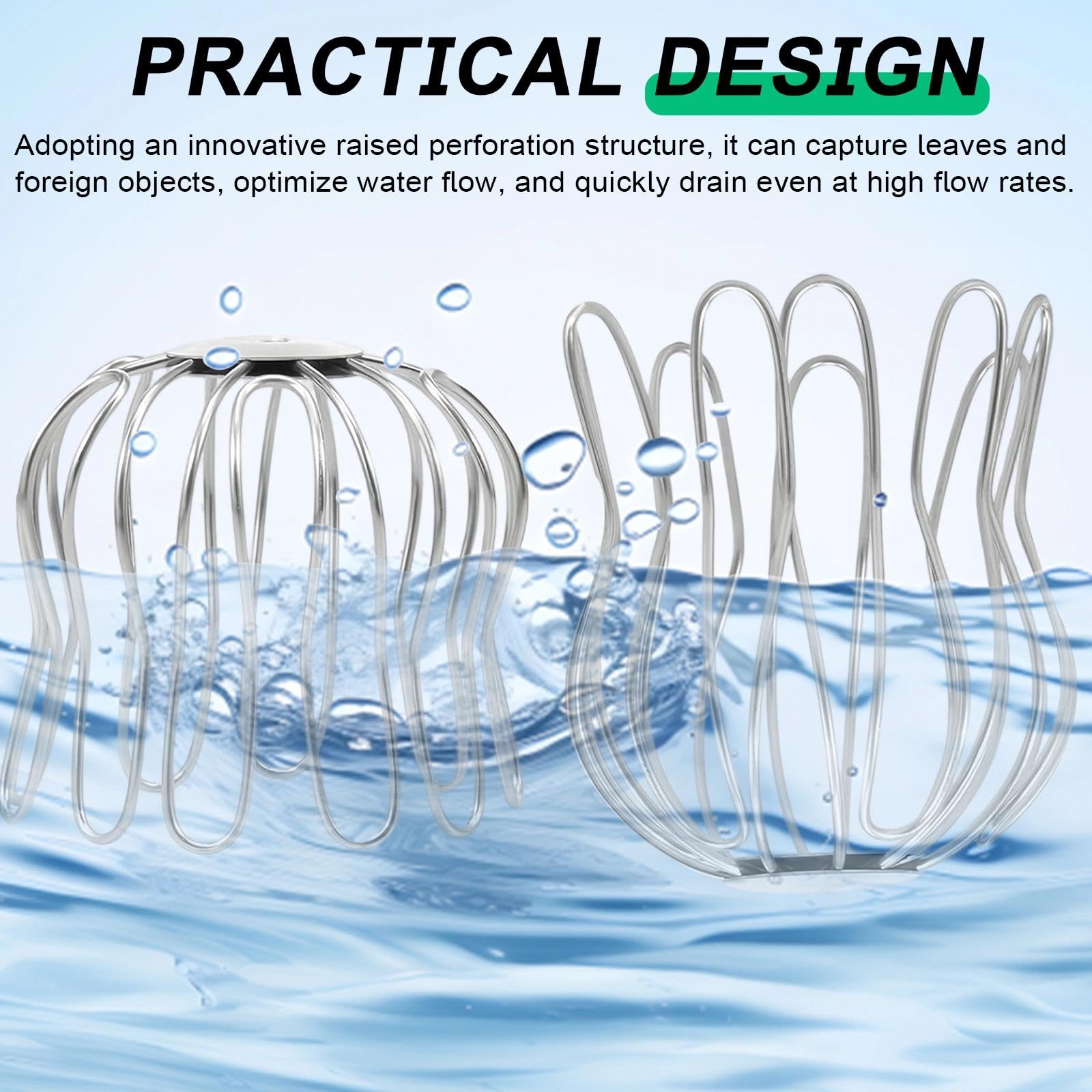 LINTRA Laubfangkorb Für Fallrohre - Verzinkter Laubschutz Für Dachrinnen