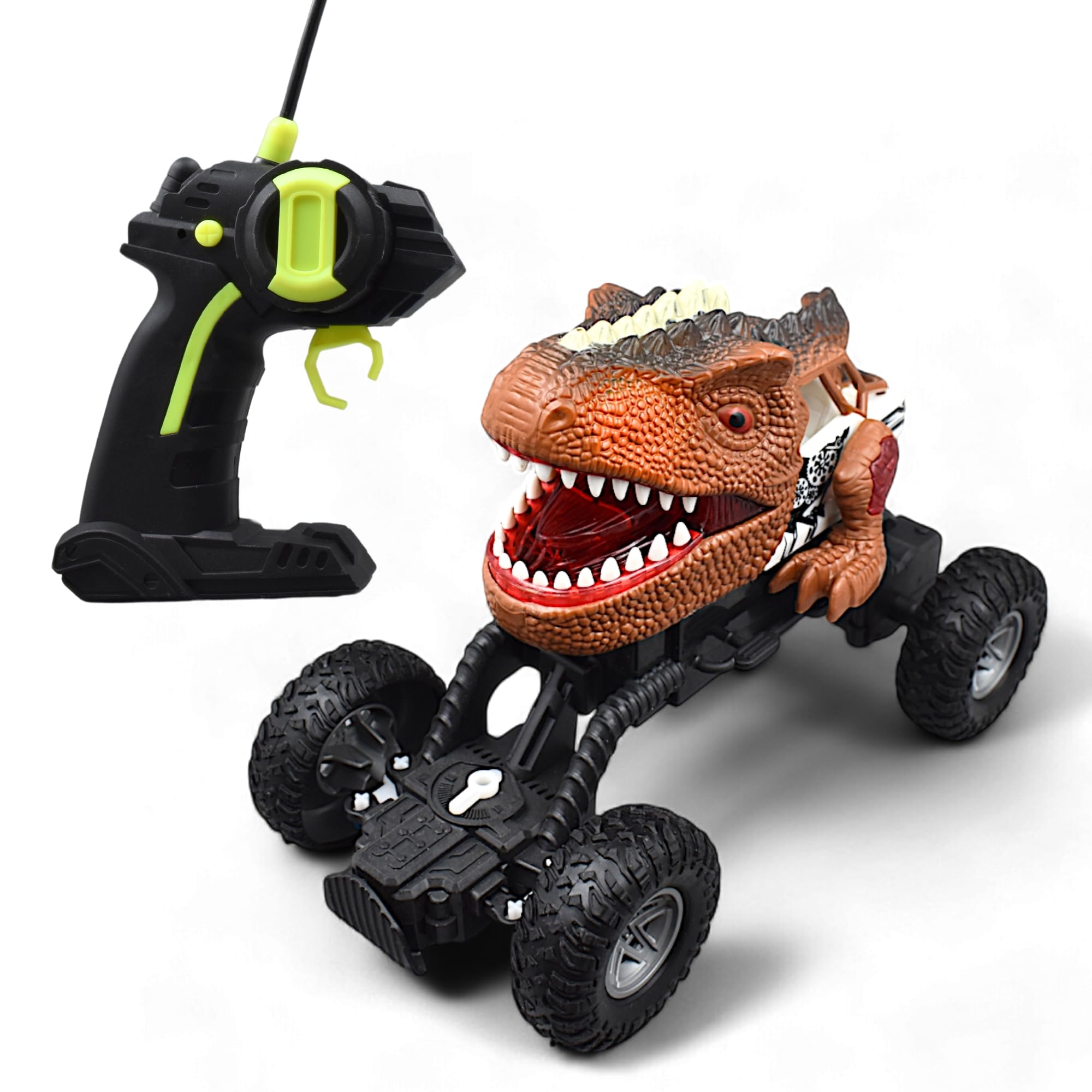 MASIPICKS Dinosaur RC Car Dinosaur Monster RC Truck with Light Remote Control Car | Remote Control Car for Kids, Adults, Gift & Christmas (Car Battery Included, Remote Battery Not Included) (Green) (B0DHDD2LY5) Amazon Price History, Amazon Price Tracker