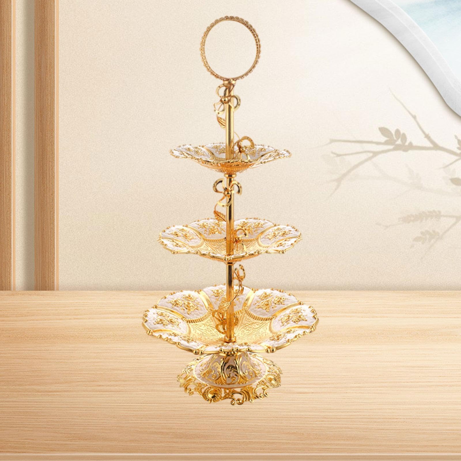 Elegante vassoio per snack da matrimonio che espone torte o dolci, aggiunge fascino a qualsiasi tavolo per eventi e snack per il tè pomeridiano, vassoio per dessert, organizzatore per la