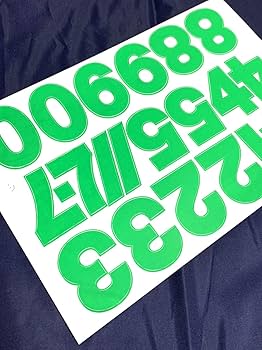 Amazon.co.jp: （シャシャン）XIAXIN 防水 PVC製 数字 ナンバー