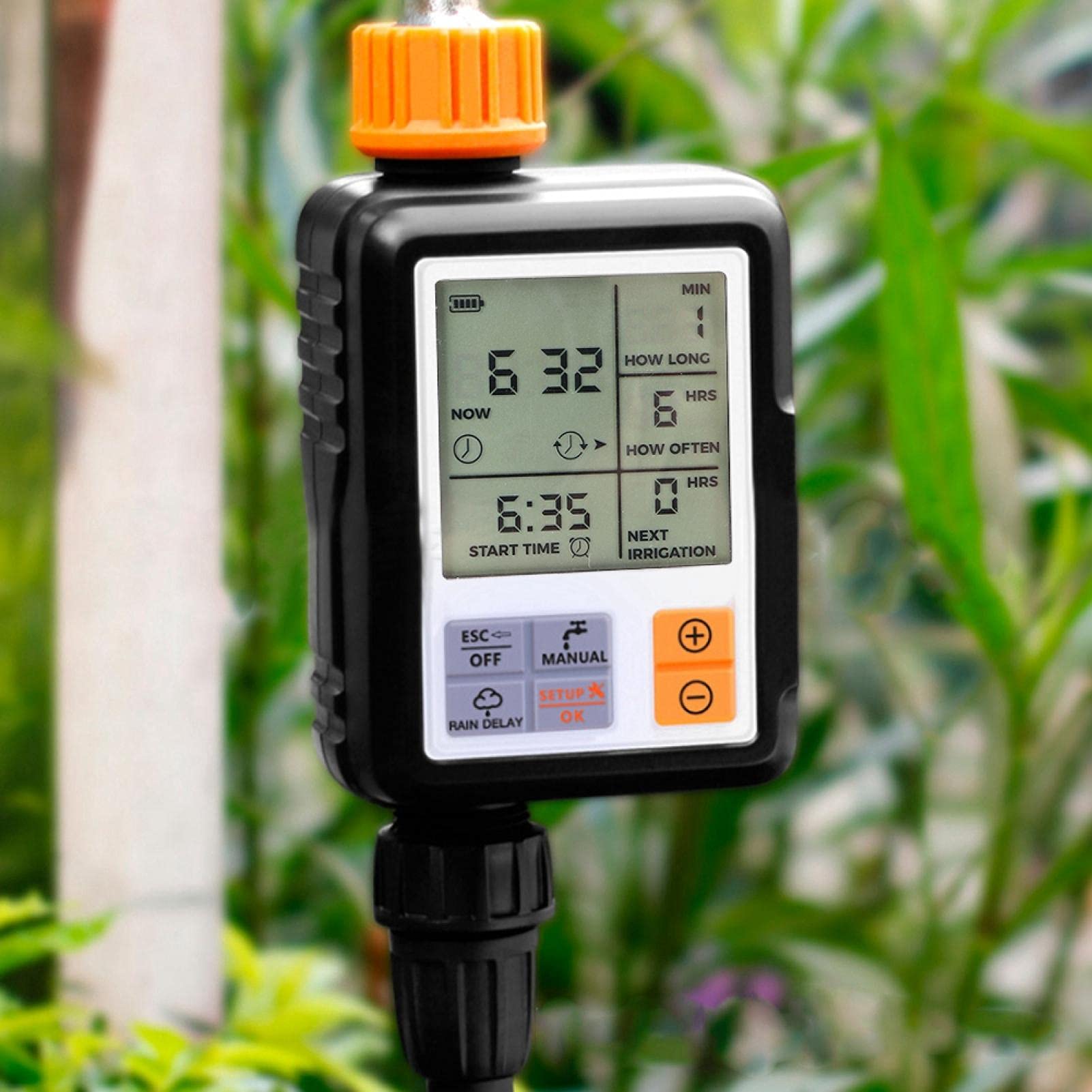 Timer per irrigazione da giardino con display LCD, timer per irrigazione da giardino automatico intelligente per irrigazione del di irrigazione