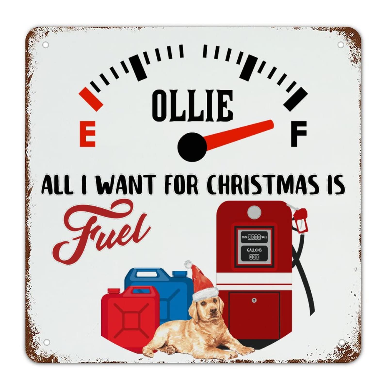 Fuel Panneau Métal Noël : Solution Déco Murale Rustique pour Salon - 6