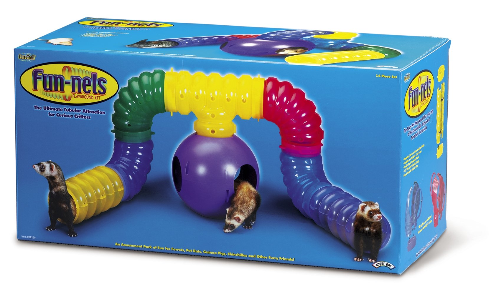 Acunny Ferret Tunnel - Adventure Park Hose - Lightweight Fun Accessories For Hamsters Rabbits Ferrets Game Exploration Easy Storage Fun Activity