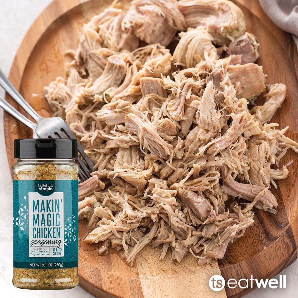 Tastefully Simple Makin' Magic Chicken Seasoning for Grilling, Frying, Baking, and More, Clean, Keto, and Paleo, No Gluten Ingredients, 8.1 Ounce