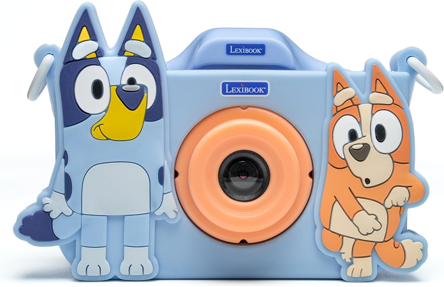Lexibook Bluey, 4-in-1 Kids' Camera with Protection, Photo, Video, MP3, and Game Functions, 15 Frames to Personalize Your Photos, Includes 8 GB Memory Card, DJ078BY