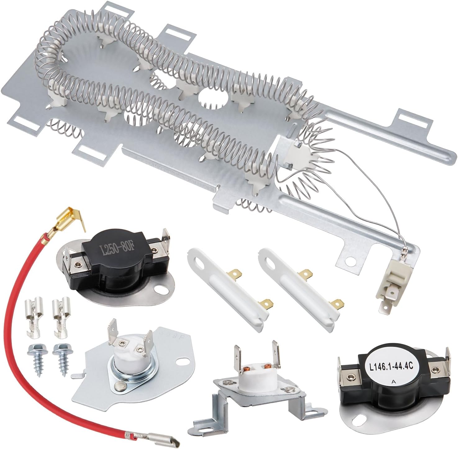 Dryer Heating Element Kit Replace for Whirlpool WED86HEBW0 WED92HEFC0 WED8740DW1 WED75HEFW0 WED87HEDW1 WED9050XW1 WED8300SW1 WED7590FW0 WED85HEFC0 WED87HEDC1 WED88HEAC0