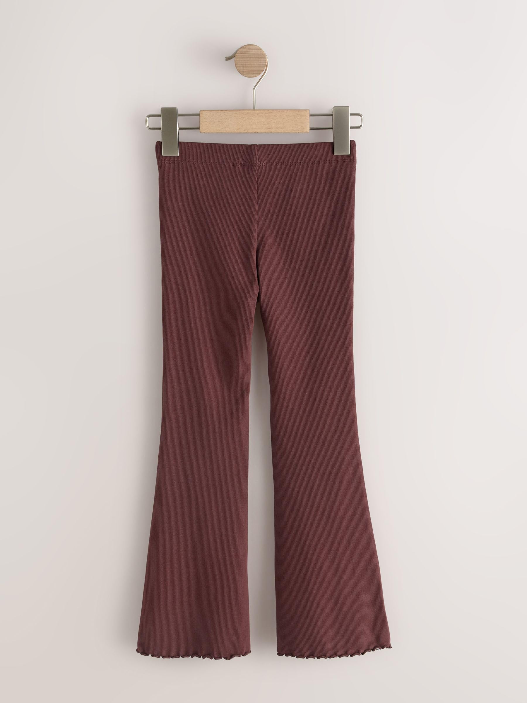 NEXT Mädchen Gerippte Leggings mit ausgestelltem Bein, 4er-Pack