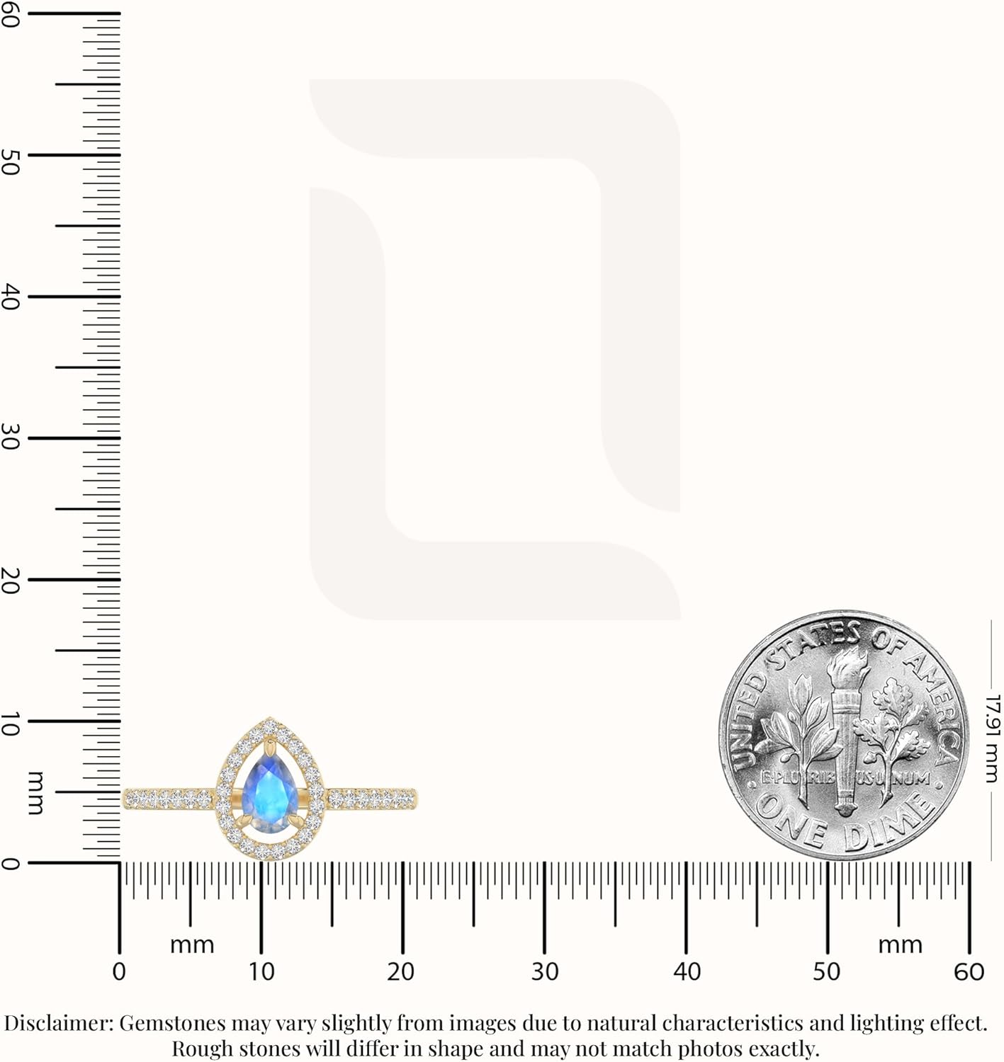 Pear Natural Gemstone Halo Rings for Women in 925 Silver/18K Yellow/Rose Gold Vermeil, Birthstone Jewelry Gifts for Her Birthday, Wedding Anniversary, Christmas, Graduation