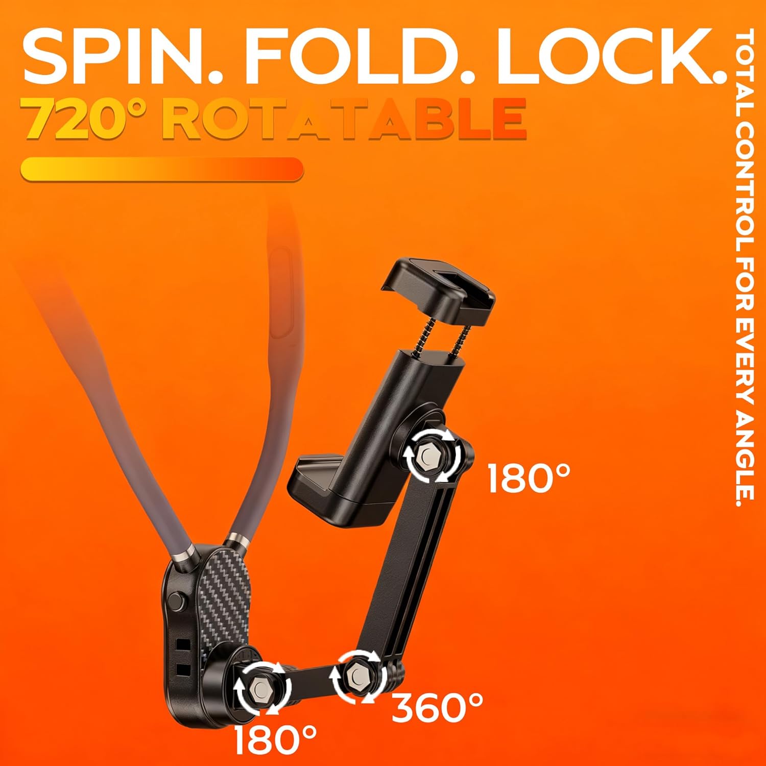 2 in 1 Magnetic Neck Phone Action Camera Switchable Holder, POV/Vlog Recording Hand Free Neck Mount, Anti-Shake Chest Strap, for iPhone Android Gopro Insta360 DJI Osmo