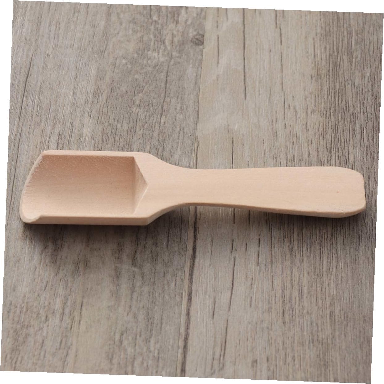 Toyvian 15pcs Wooden Tea Scoop and Salt Shovel Small Flat Handle Teaspoon 2.8x11cm Natural Wood Multipurpose Kitchen and Tea Accessories and Spices
