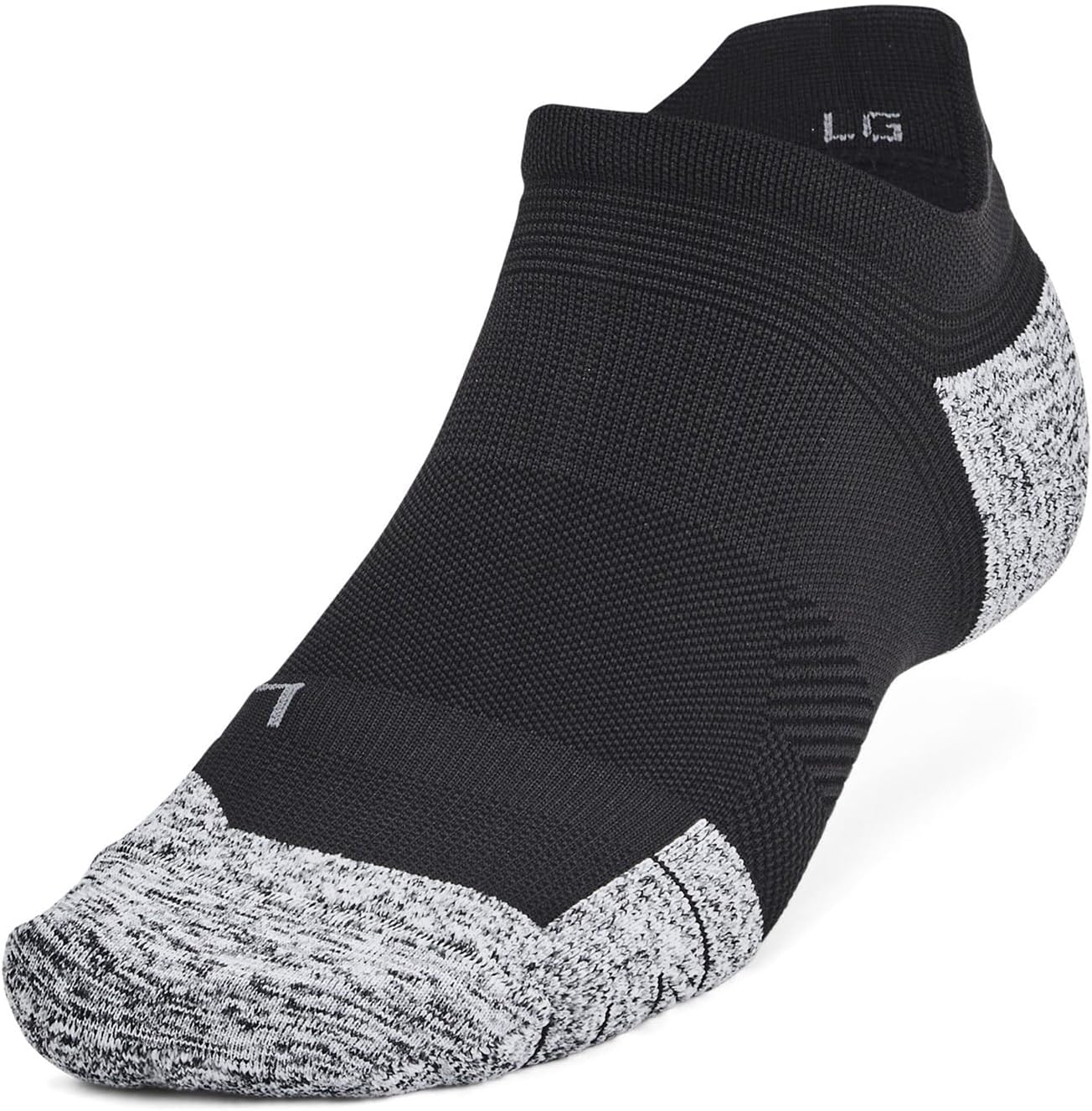 Under Armour - Unisex Ad Run Cushion 3Pk Ns Socks, Color Black (001), Size: Large