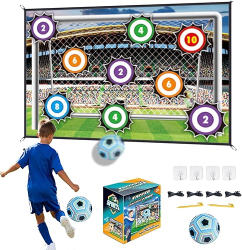 Miniatura 1 de Stryka Skillzone - Juego de objetivos de precisión de fútbol, juego de fútbol para interiores y exteriores, juguete plegable de franela para