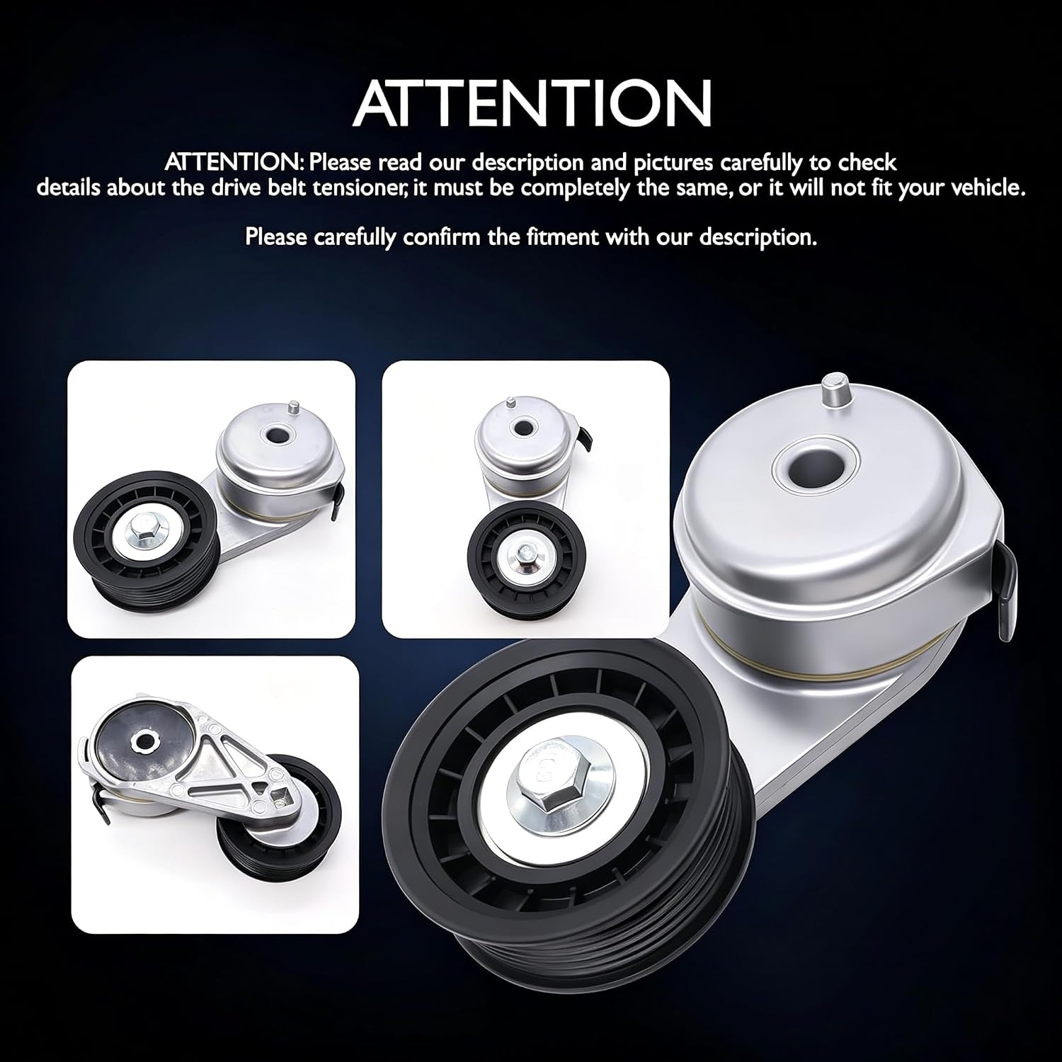 HiSport 38416 Belt Tensioner Assembly with Pulley 4.0L V6 Compatible with Ford Mustang Ranger Explorer Sport Trac,Replacement for Mazda Mercury Land Rover 2000-2010 Replace 5R3Z6B209BA 1L5E6B209AB