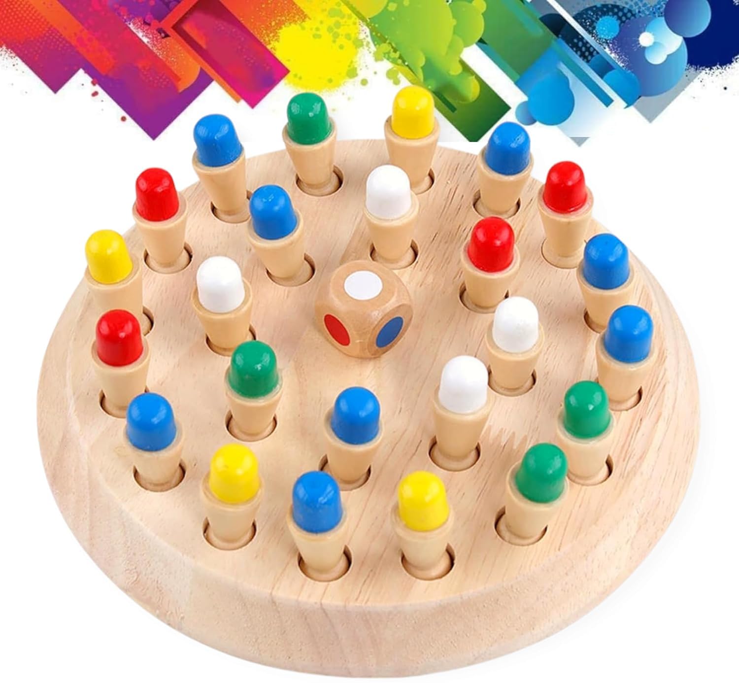 Royals hub Wooden Memory Match Stick Chess Game Set, Funny Block Board Game Children Learning and Educational Parent-Child Interaction Toy Brain Training Games for Kids (B0DB5KM644) Amazon Price History, Amazon Price Tracker