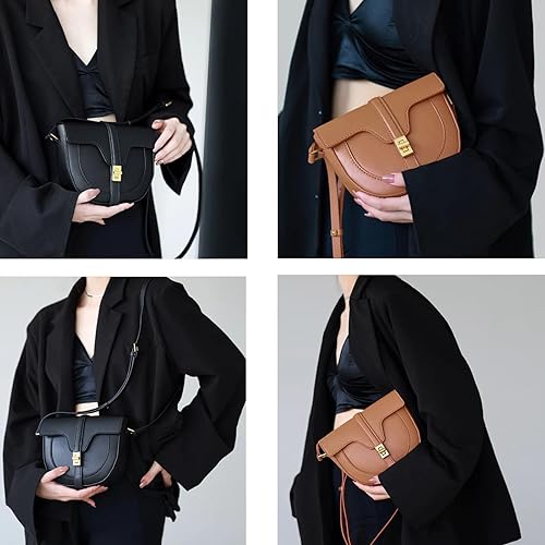 Miniatura 6 de POPSEWING Kit de bricolaje de 16 bolsas de sillín suaves de cuero, kit de bolsa de bricolaje para niñas, bolsa de hombro, kit de trabajo de cuero