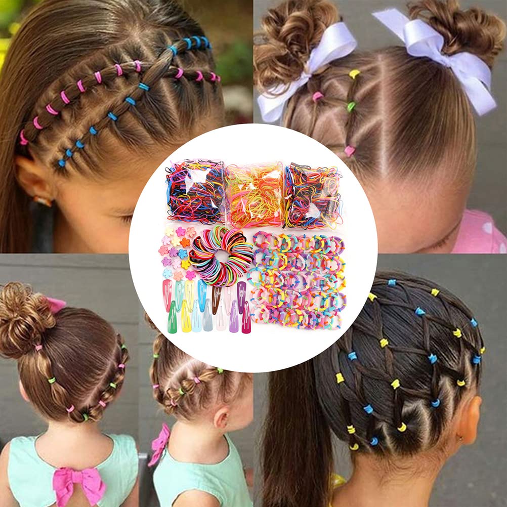 Amazon.com: Girls Hair Clip Hair Tie Set Candy Color Headdress