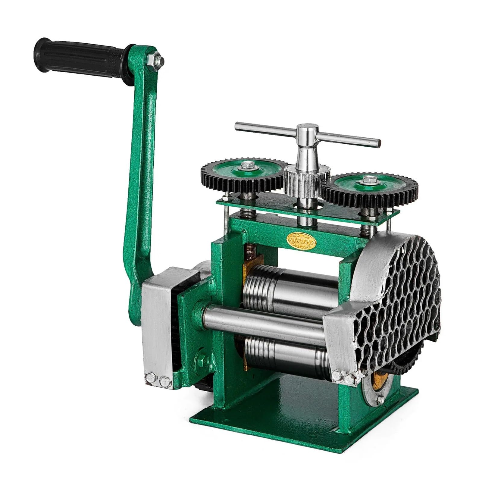 Manual Jewelry Press Rolling Mill Machine 85mm Wire Flat Pattern Sheet Metal Jewelry Combination Rolling Mill Machine Distance