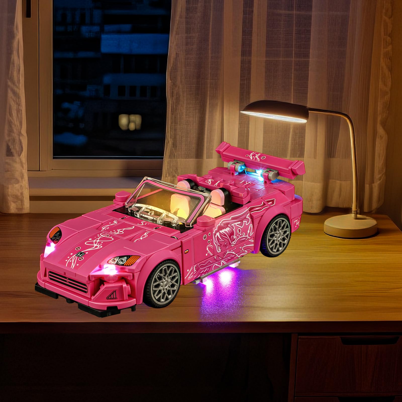 BRIKSMAX - Kit di illuminazione a LED per Lego-77241 2 Fast 2 Furious Honda S2000 - Illuminazione a LED compatibile con il set di costruzione Lego Speed Champions - Il set di modelli non è incluso