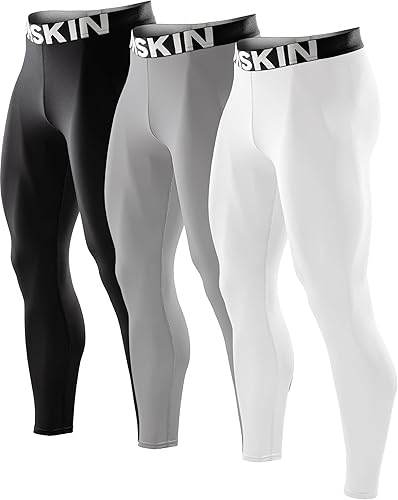 DRSKIN Paquete de 5, 4, 3 o 1 pantalones de compresión para hombre, mallas deportivas, capa base, para correr, entrenamiento atlético, yoga activo