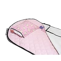 Vista 2 de Tot Cot Colchoneta para Siesta para Niños - Funda de Ropa de Cama para Guardería Preescolar de Niños Pequeños con Manta y Almohada - Edades de 2 a 5