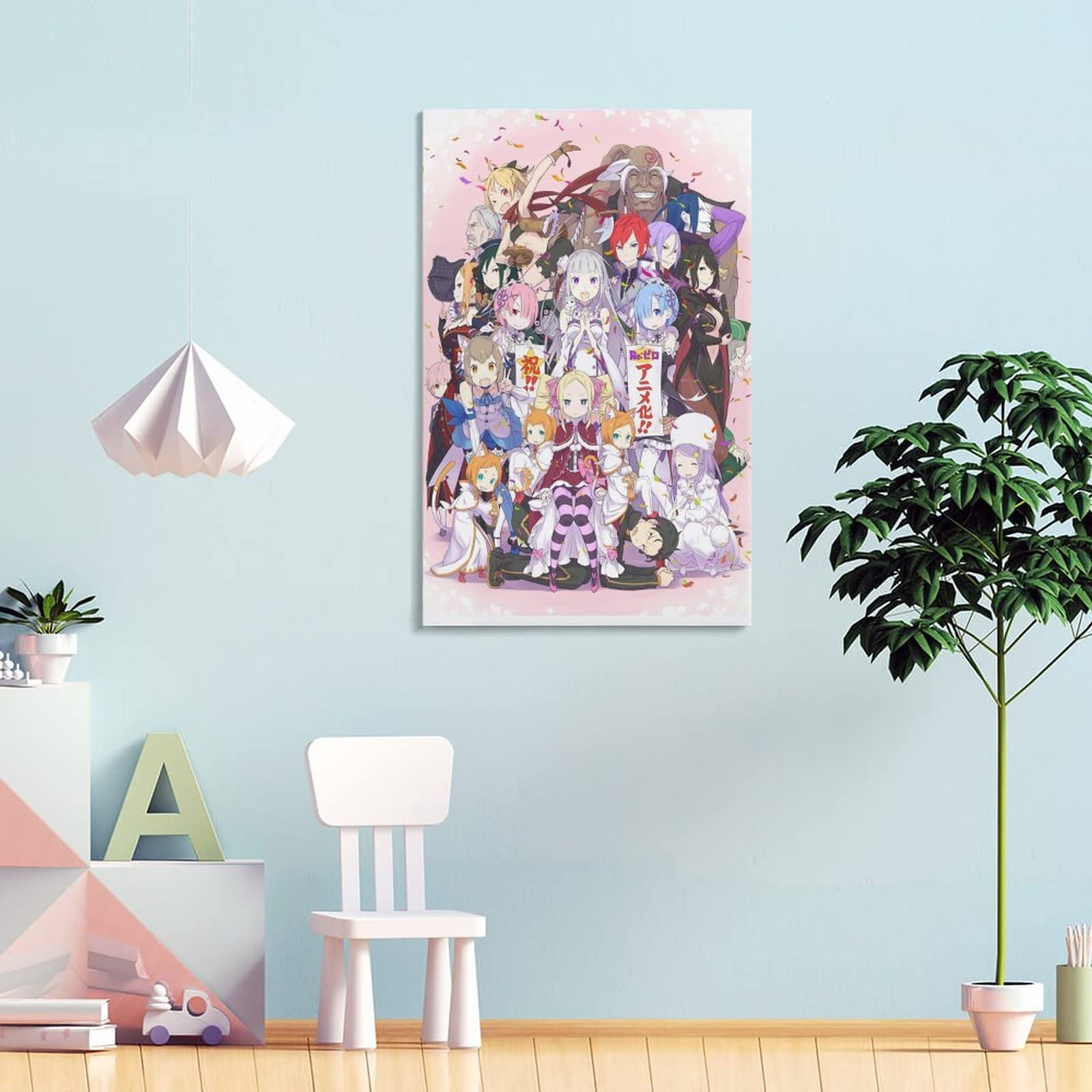 Amazon.co.jp: リゼロ レム 大きな壁アート キャンバスアート 壁掛け