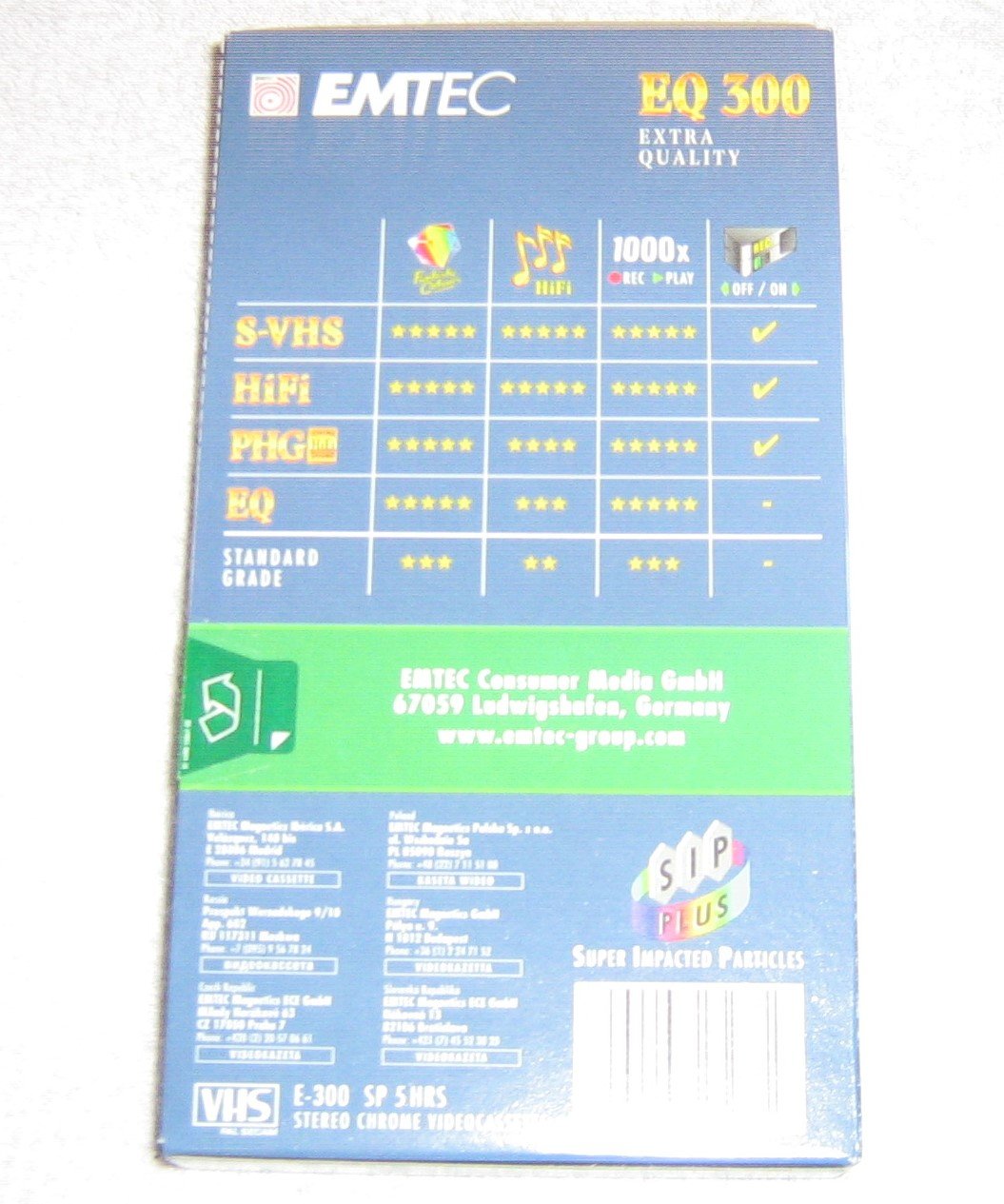 EMTEC VHS 300 EQ Videokassette - Einzelstück Aus Bayern