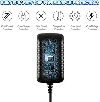 Vista 4 de Fuente de alimentación de 12 V 2 A, adaptador de corriente universal con 8 enchufes seleccionables, adaptador de corriente para fuente