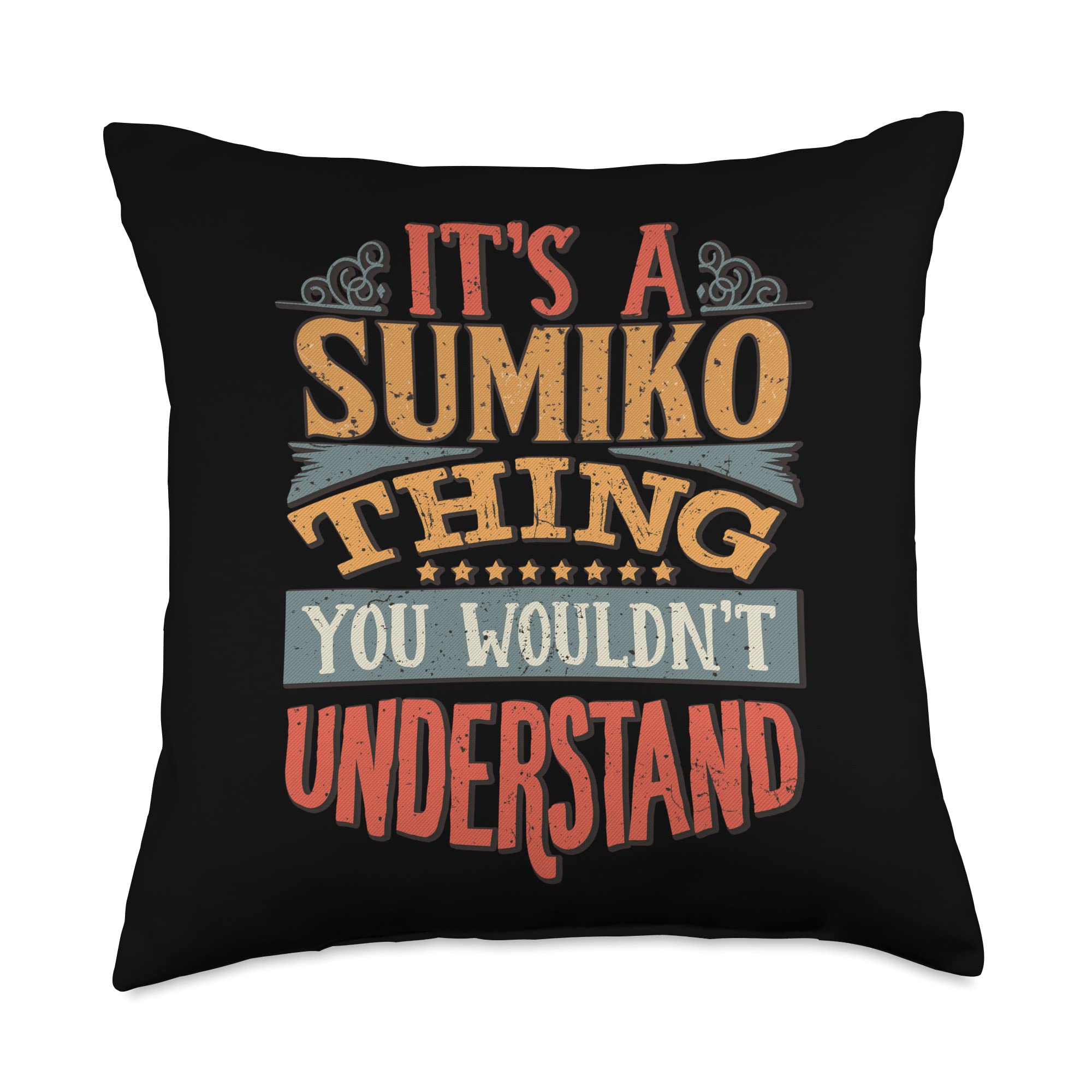 Sumiko Name Throw Pillow