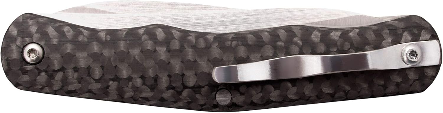 COLD STEEL Lucky Twin 2.625" S35VN Blades 3.25" Carbon Fiber Handle Everyday Carry Compact Pocket Folding Knife w/Slip Joint Lock