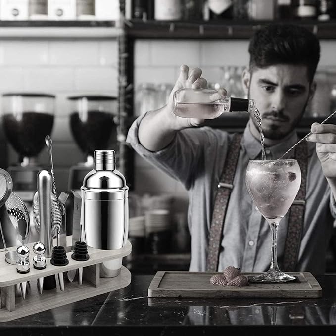 Set de Barra de Cócteles 18 PCS Coctelera de Acero Inoxidable miniatura 2