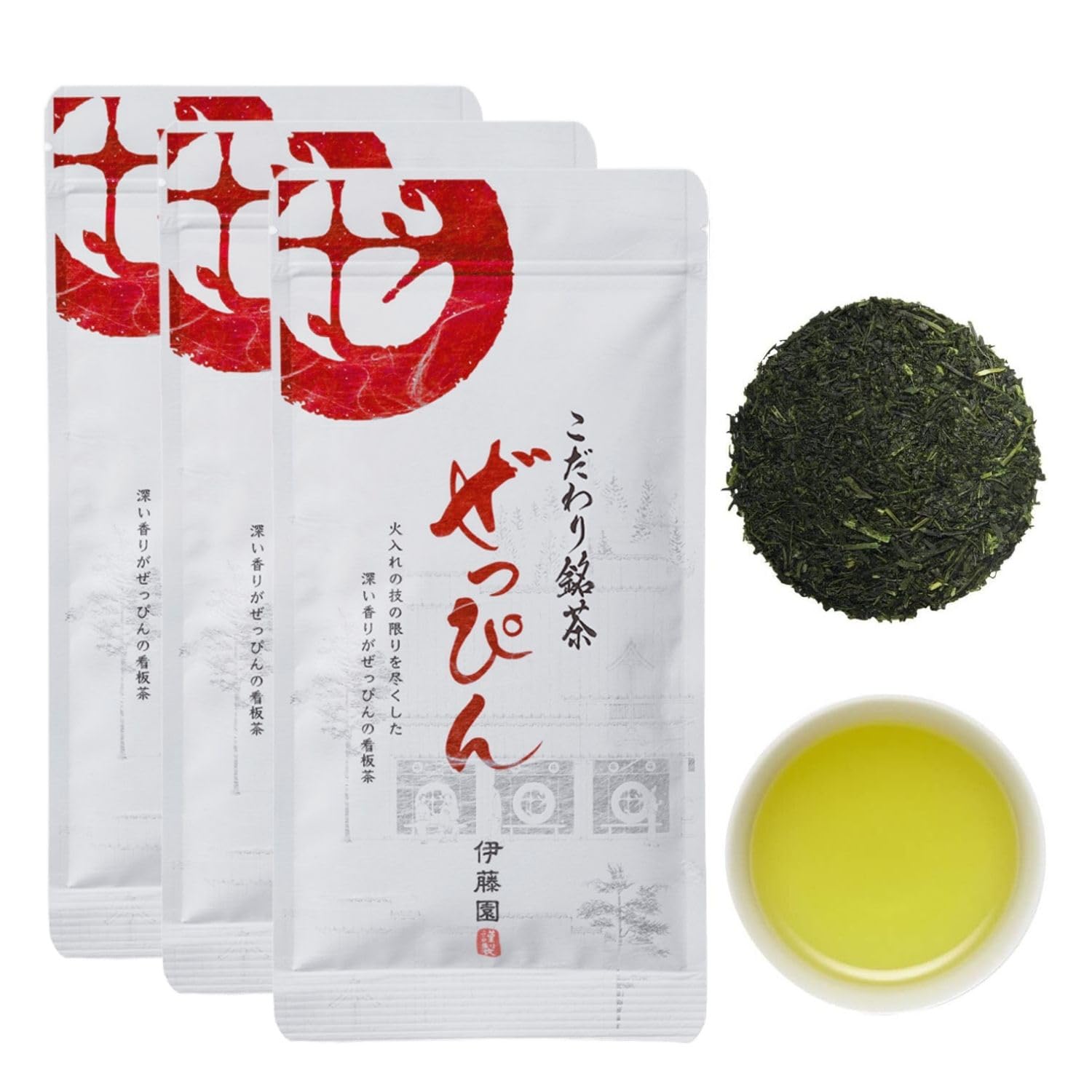 Amazon | 【伊藤園専門店 公式】ぜっぴん 緑茶 80g×3袋 お茶 煎茶 茶葉