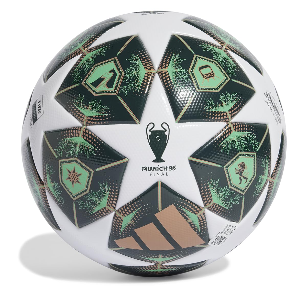 adidas UCL League 24/25 Knockout Stages Ball dla dorosłych unisex biały/SHAGRN/HIREGR 37 EU