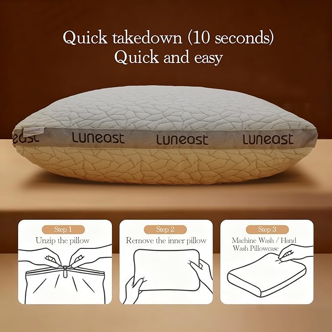 Almohada Memory Foam Tamaño Queen con Funda Lavable miniatura 7
