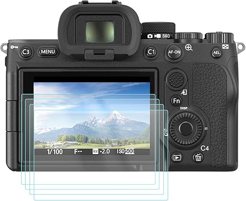 SMALLRIG Protector de pantalla A7 IV para Sony Alpha 7 IV, vidrio templado ultrafino de 0.016 in (paquete de 2) - 3750