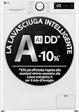LG AI DD D4R5010TSWS Lave-sécheuse 10/6 kg Série R5 Classe D, Machine à laver et sèche-linge ensemble, 1400 tours, TurboWash360, Lavage à vapeur, Eco Hybrid, Allergy Care, Moteur Inverter Direct - 1