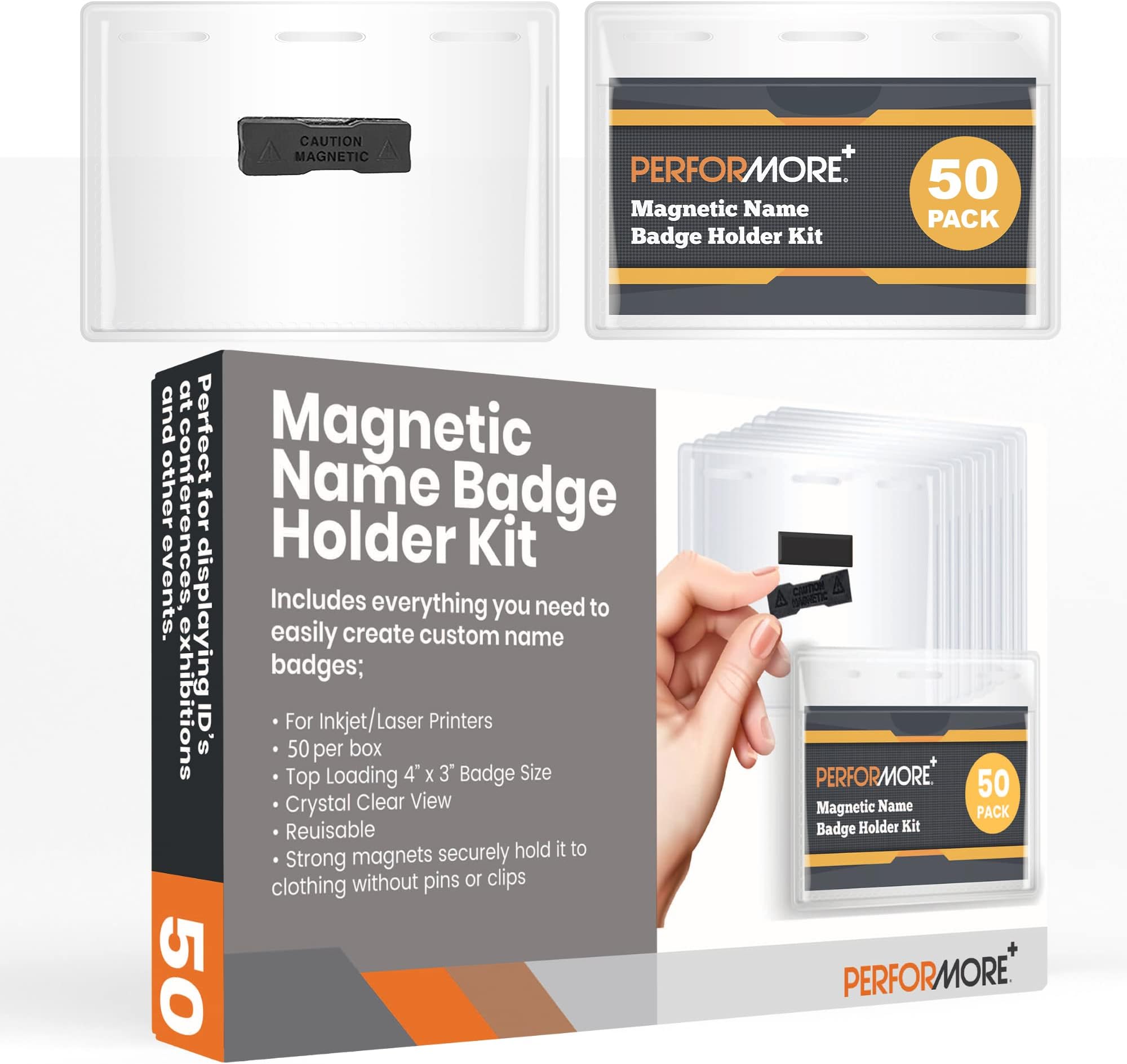 Avery Name Badge Inserts, Print or Write, 3" x 4", 300